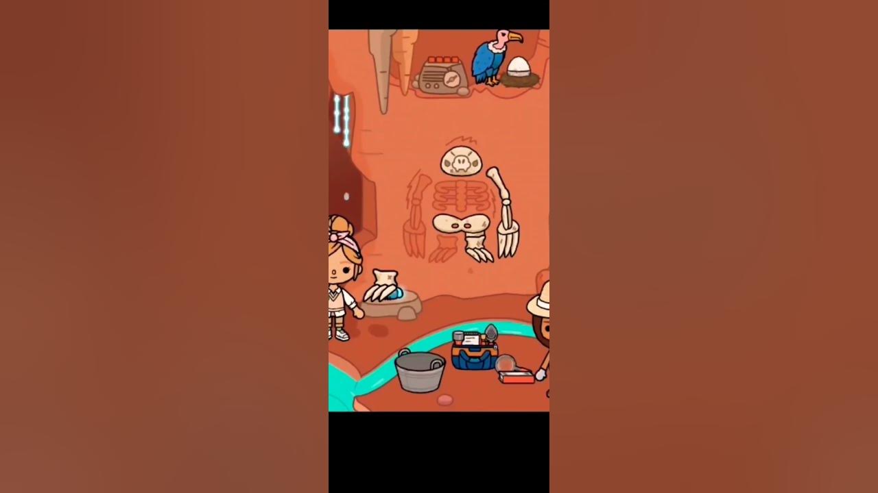 Where are all the bones in toca boca wildlife youtube