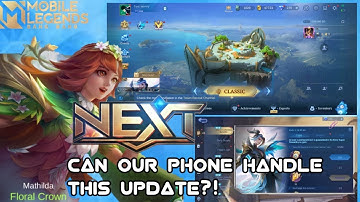 ML NEW UI + PROJECT NEXT 3 0 BETA TEST! CAN OUR PHONE HANDLE THIS UPDATE