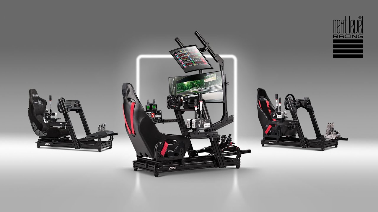 Next Level Racing Elite - Support pour triple écran autoportant - Zwart