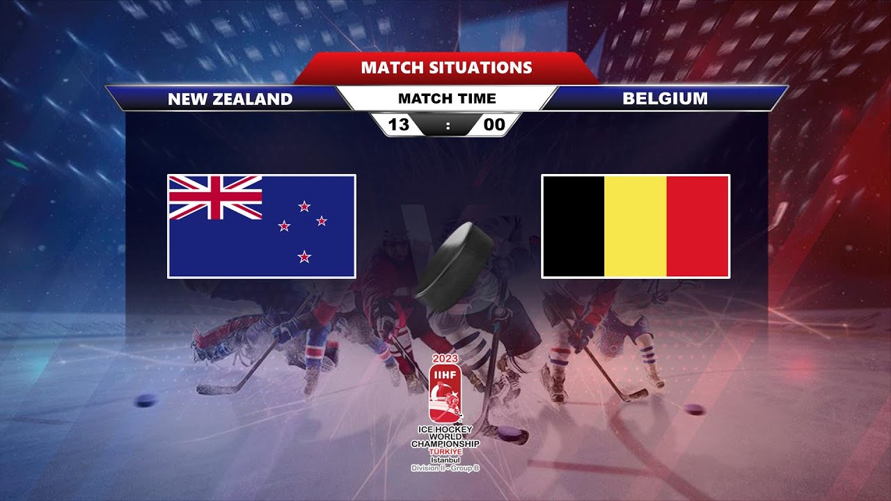 NZL - BEL 2023 IIHF Ice Hockey World Championship Division II - Group B 17 APR 2023