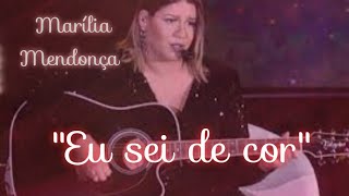 Marília Mendonça "Eu sei de cor" - Cover