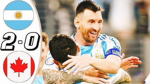Argentina vs Canada 2 - 0 - All Goals & Extended Highlights | Copa America 2024 #argentina #canada