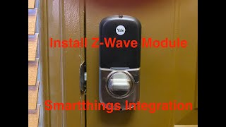 Install Z-Wave Module Yale Assure Lock SL & Smartthings Setup