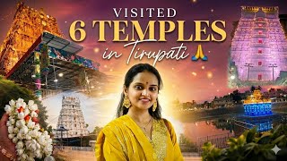Visited All Famous Tirupati Temples in 2 Days✨ 🙏 | Padmavathi, Govindaraja, Kapila Theertham & More 