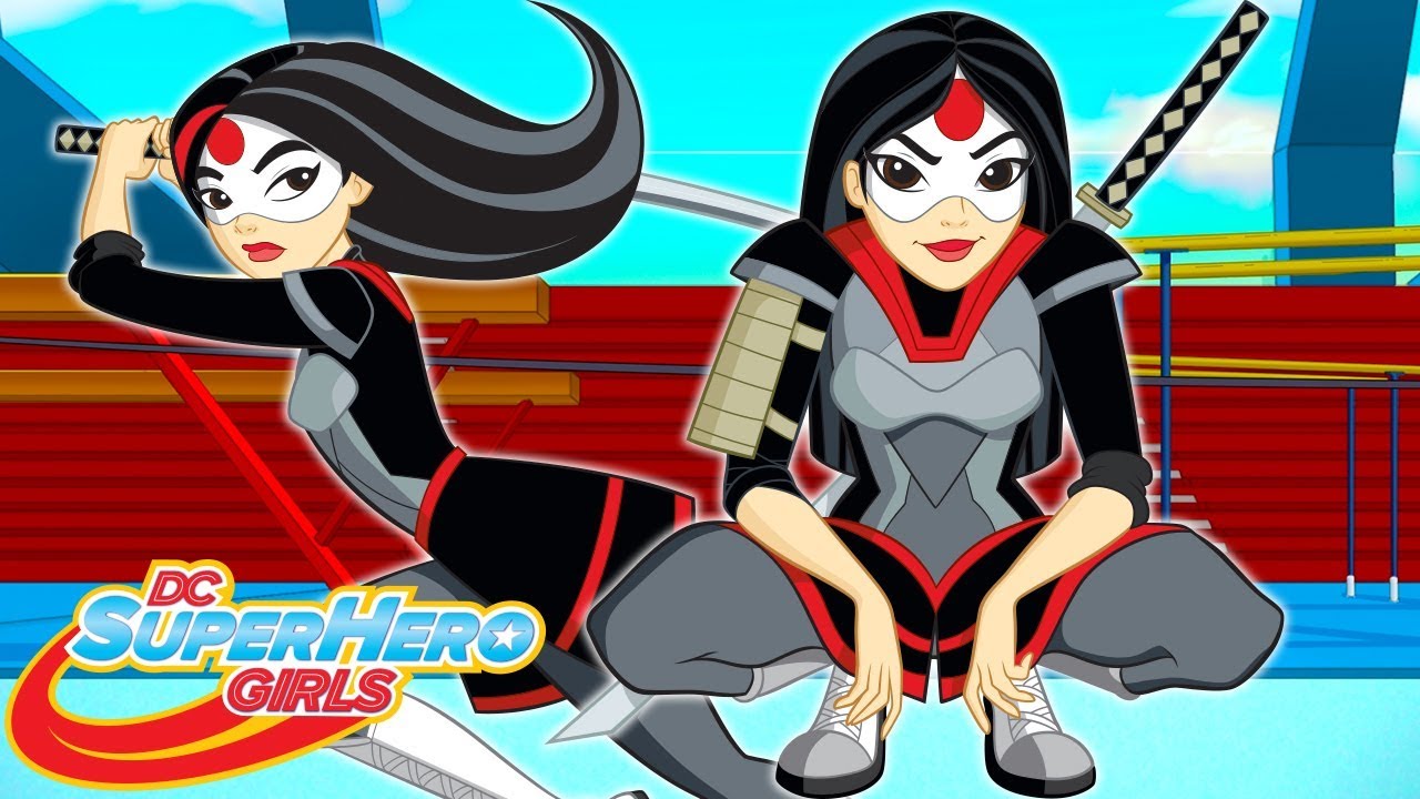 Top 5 Katana Moments Dc Super Hero Girls Youtube