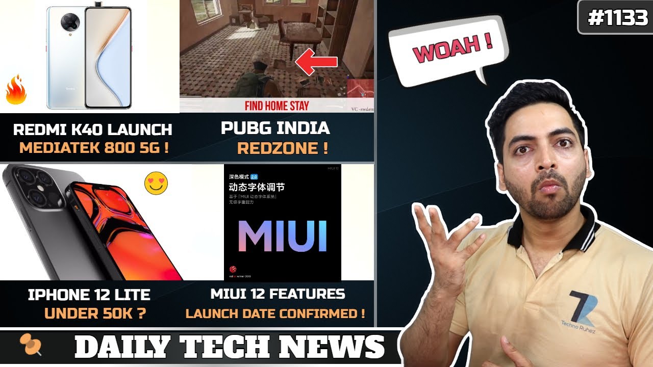 Redmi K40 Launch,PUBG Redzone India,600MP Camera Phone,Iphone 12 Lite Under 50k,OPPO U,Fold 2 #1133