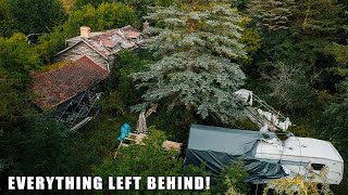 Abandoned Log Cabin In the Woods! Multiple Cars, Workshop & Barn! What Happened Here??? FHO Ep.126