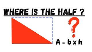 Why Area Of A Triangle Is Half Base times Height?