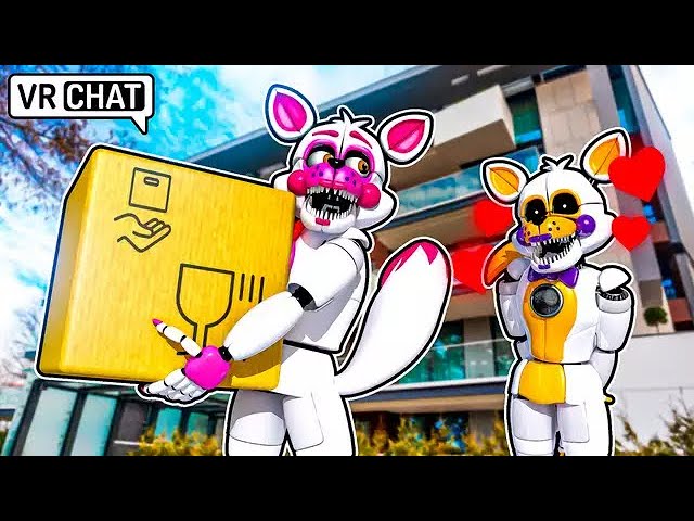 Funtime Foxy MOVES IN with LOLBIT in VRCHAT 