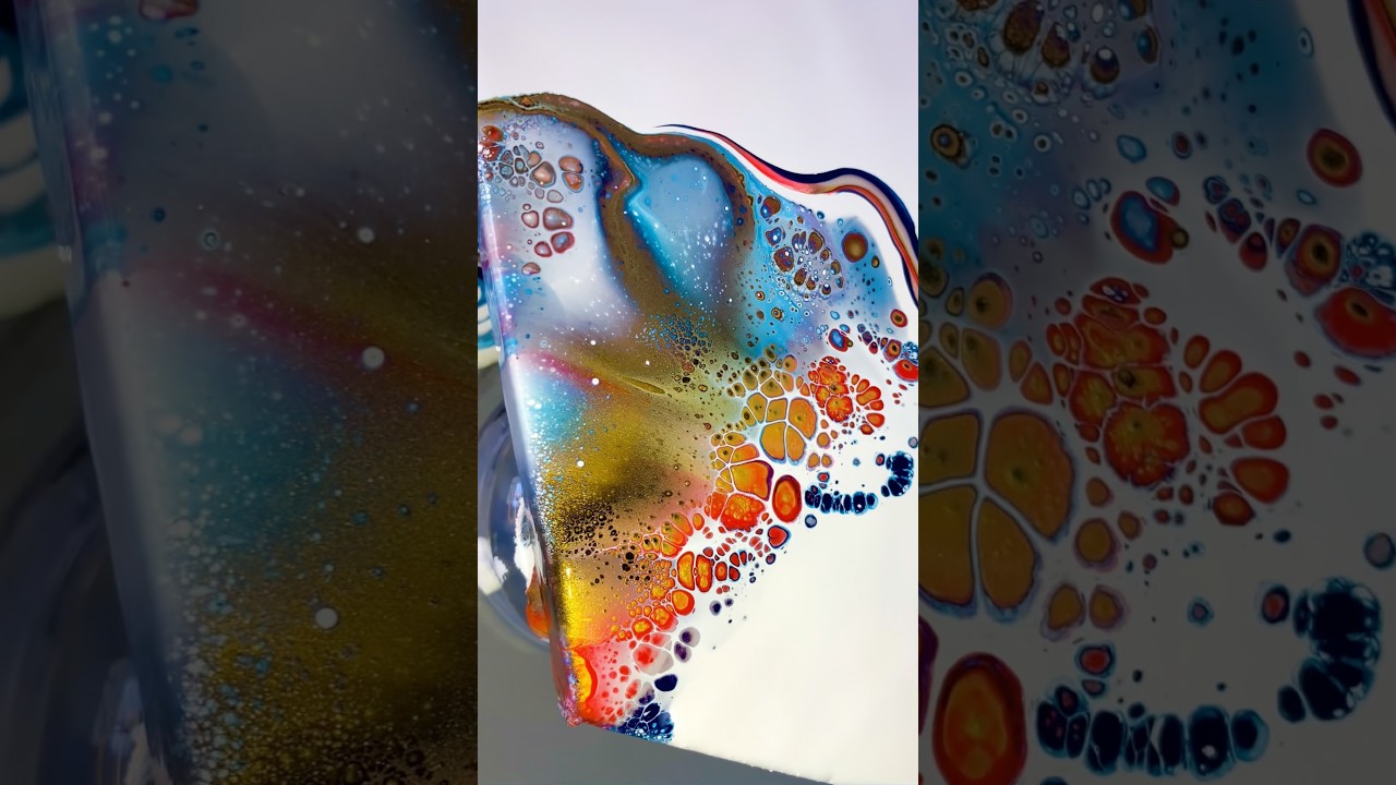 Acrylic Pouring Dutch Pour Technique for beginners #fluidart #フルイドアート #ポーリングアート #dutchpour #shorts