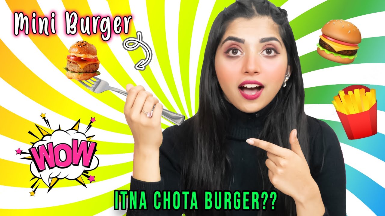 ⁣Making MINIATURE BURGER & FRENCH FRIES !! Testing TROOM TROOM food hacks *I didn't expect t
