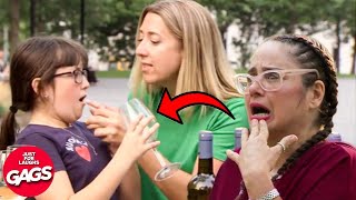 Little Girl Drinks Wine | Just For Laughs Gags