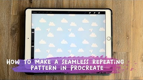 How to make a seamless repeating pattern in Procreate