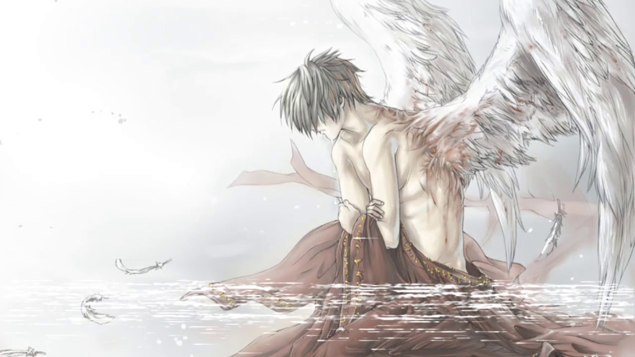 Angel wings and anime guy anime 816537 on animeshercom