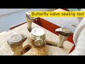 Butterfly valve sealing test, third-party SGS inspection site supervision