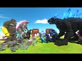 GODZILLA x KONG New Empire VS EVOLUTION of Dark SHIMO Ice Beam - Animal revolt battle Simulator