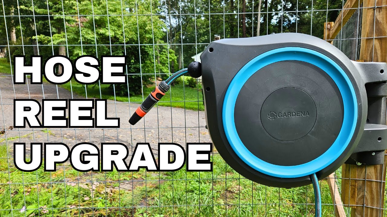 GARDENA 100 ft. Wall-Mounted Auto-Retractable Hose Reel