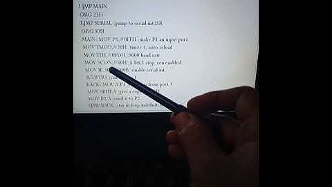 Serial communication interrupt video-1