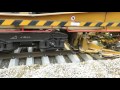 Rail track laying maschine