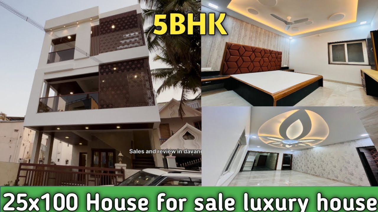 Luxury house 25x100 5BHK House for sale in Davangere ಮನೆ ಮಾರಾಟಕ್ಕೆ ಇದೆ YouTube