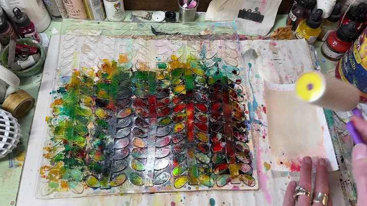 Alcohol ink on Gel Press