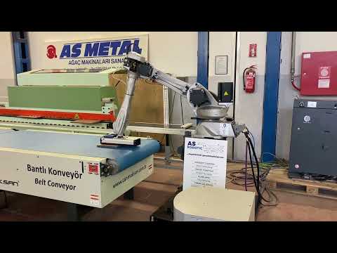 Kenar Bantlama Makineleri için Robotlu Boomerang Sistemi ve AGV Taşıyıcı