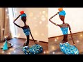 #diycrafts HOW TO MAKE AN AFRICAN WOMAN FORM INEXPENSIVE MATERIALS: