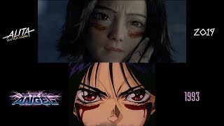 Alita: Battle Angel (2019/1993) side-by-side comparison - YouTube