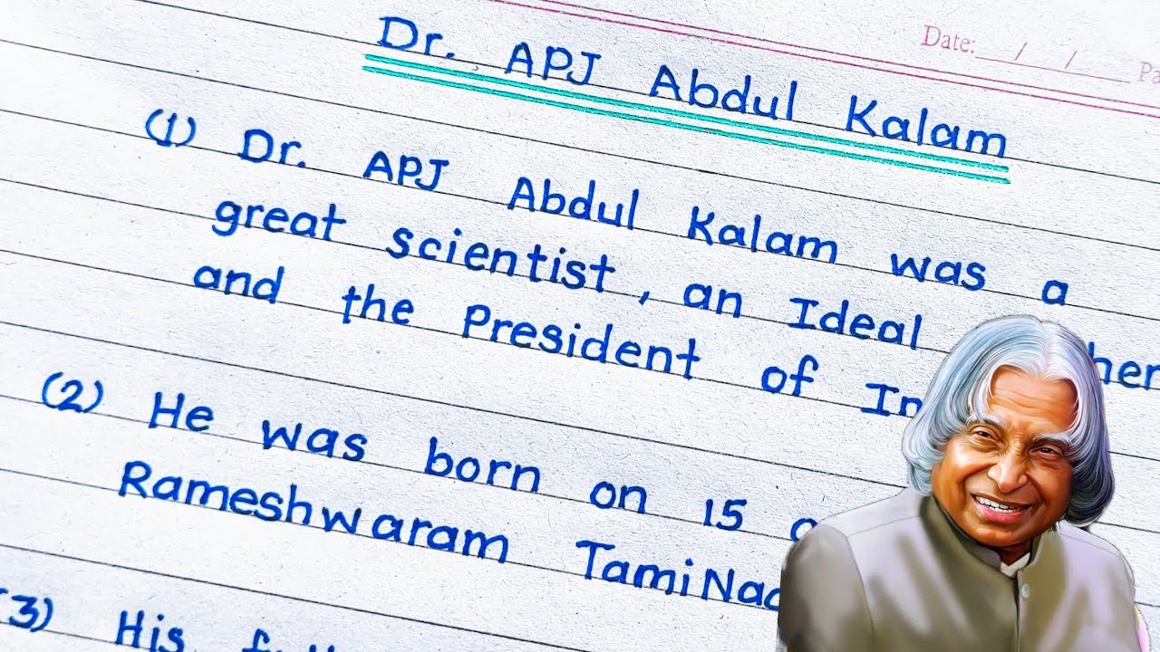 essay on doctor apj abdul kalam