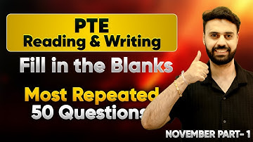 PTE Reading and Writing Fill in the Blanks | Real Exam Predictions November 2025 | VLE