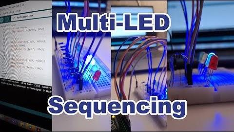 Assemble the MULTI-LED SEQUENCING circuit with me | Arduino Uno