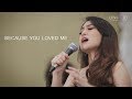Celine dion  because you loved me  live cover by linkart entertainment