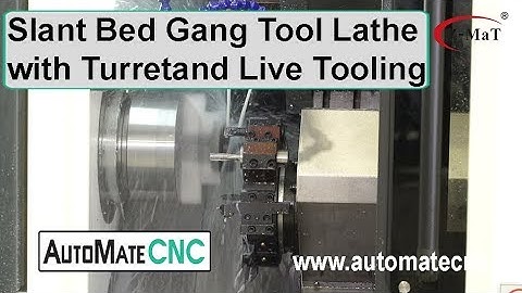 Big Brother to the SL280 Slant Bed Gang Tool Lathe with Turret and Live Tooling