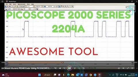PICOSCOPE 2204A 2000 Series on 04 Nissan Murano Code P0340 [Camshaft Position Sensor]