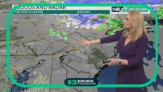 Clouds could clear for a short time in afternoon before more rainy weather in Philadelphia region