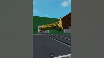 Roblox train crash #shorts