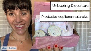 Unboxing Biosakure. Productos naturales para el cabello.