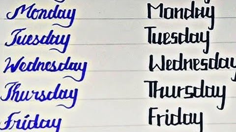 Cursive vs Print Handwriting || Name of Days in a week || Neat and Clean Handwriting || AK Skills