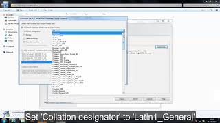 Installing SQL for RINA Client Component - ISIscan