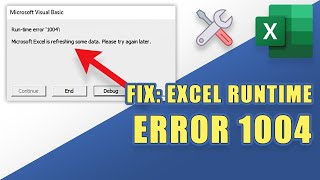 FIX: Excel RUNTIME Error 1004