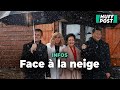 Neige et danse folklorique pour la visite de xi jinping en france