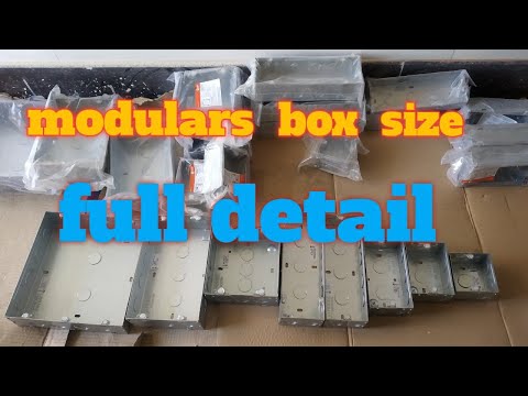 Modular box size information|| metal box size || A to Z detail || 