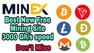 MINEX Best Free Cloud Mining Site | 3000 Gh/s Speed| Claim BTC TRX DogeCoin Litecoin Free Crypto screenshot 4