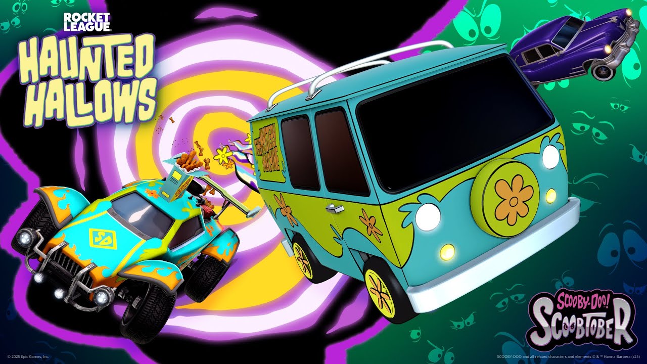 The Mystery Machine speeds into Rocket League for Haunted Hallows