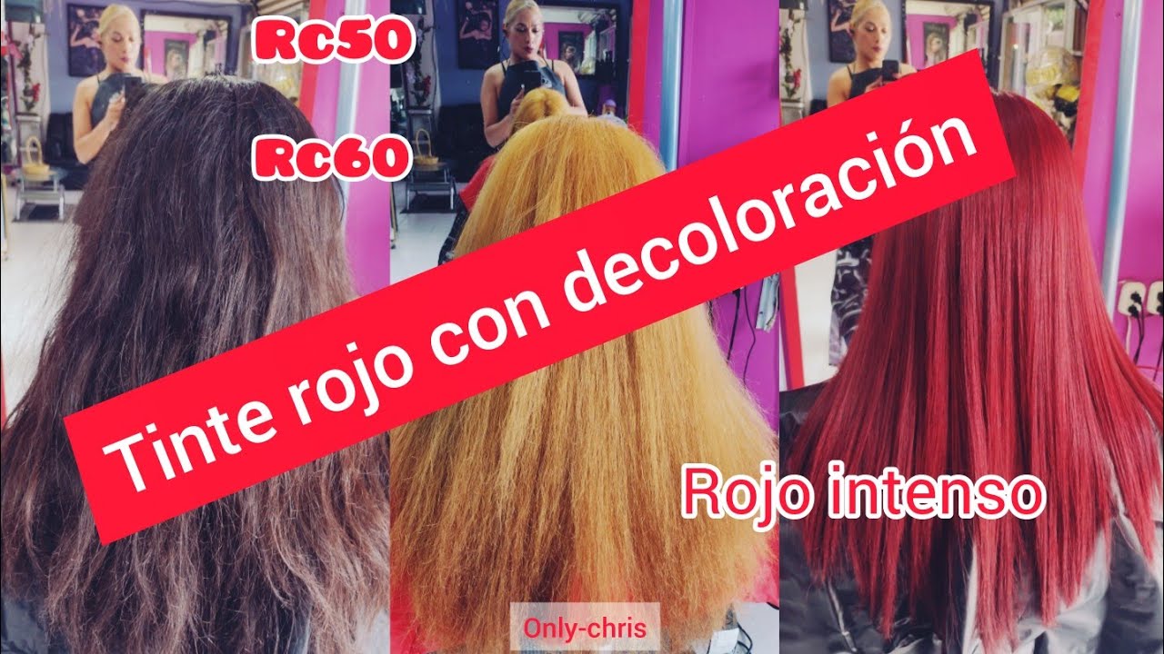 Cómo pintar tu cabello color rojo con decoloración!!! Rojo intenso, rojo puro espero que les guste