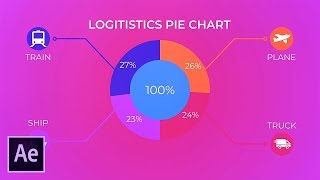 Анимированная Диаграмма. Инфографика в Adobe After Effects.