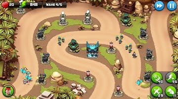 Alien Creeps TD Gameplay Walkthrough Mission 8 Snake Way Campaign 3 Stars HD