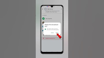 WhatsApp broadcast list Kaise delete Karen | how to delete WhatsApp broadcast list #shorts