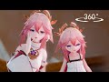 【360 ° VR】Genshin YaeMiko cute is by my side!