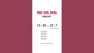 Q.53 Analogy Reasoning  #shorts #ytshorts #short #ssc